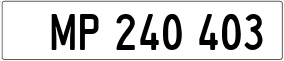 Truck License Plate